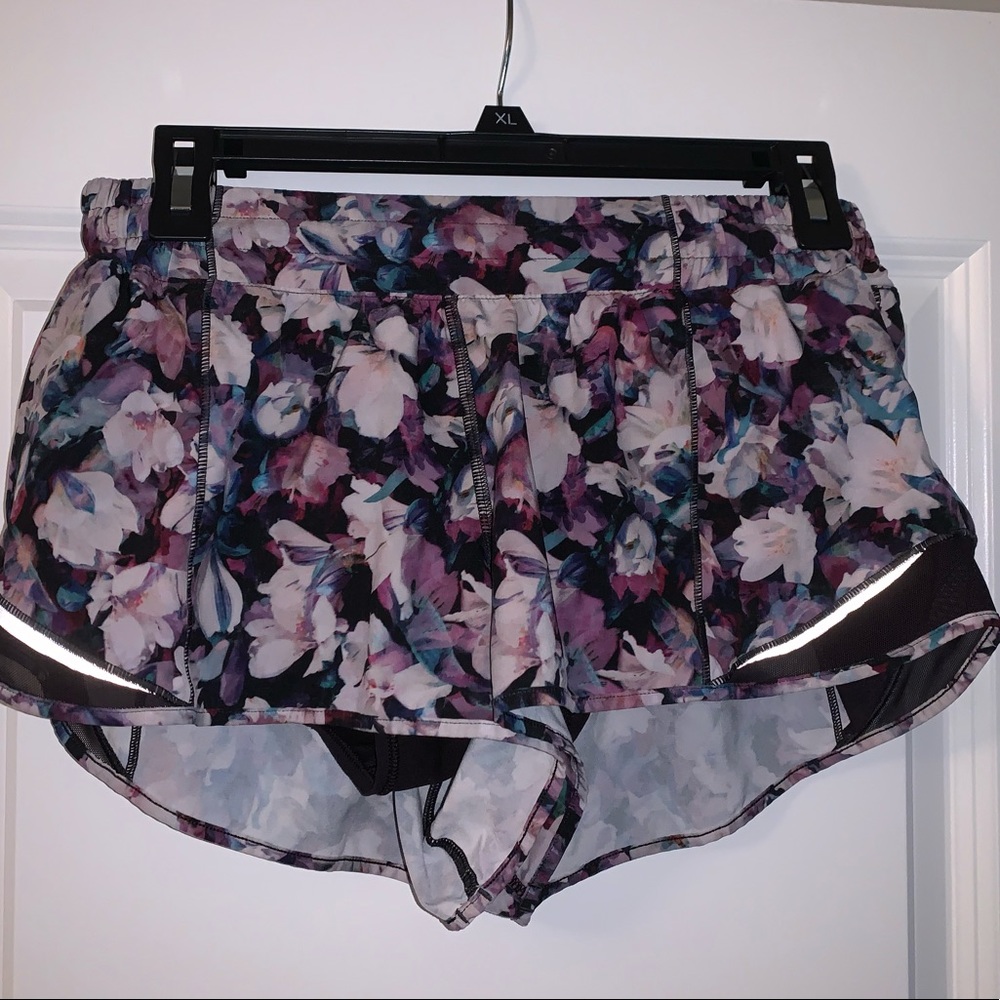 Floral Lululemon Shorts